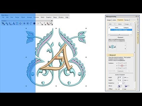 Creating monograms with Wilcom's EmbroideryStudio