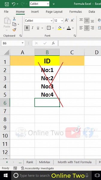 Serial Number in Excel #Sequence #formula in #excel #onlinetwo #exceltips #exceltricks #excelformula #microsoftexcel #sequenceformula