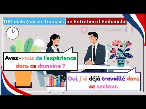 100 Dialogues en français A1 – Entretien d’Embauche en Français | job interview French A1