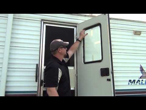 RV Door Glass Installation
