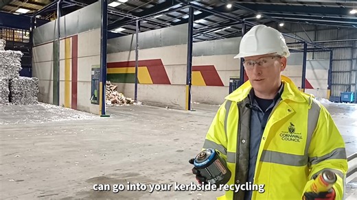 This CCTV footage captures the moment a gas canister exploded at one of Cornwall’s recycling facilities. In September alone, gas canisters - often used with camping stoves and DIY products - caused four small fires at the Materials Recycling Facility in Bodmin. We’re urging everyone to dispose of gas canisters safely. They can be taken to any of Cornwall’s Household Waste and Recycling Centres, but should never be put out with your rubbish or recycling. | Cornwall Council