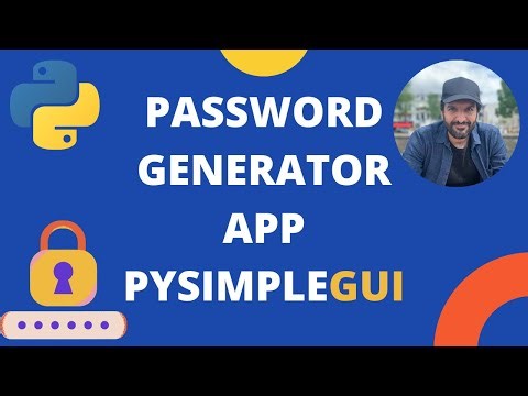 Python Password Generator App | PySimpleGUI Beginner project
