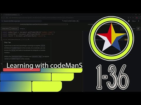 Learn Recursion by Building a Decimal to Binary Converter: Step 1 - 36 | freeCodeCamp | JavaScript
