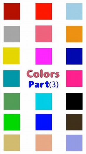 Learn Colors in English | Names of Colors with Pictures for Beginners Part03
