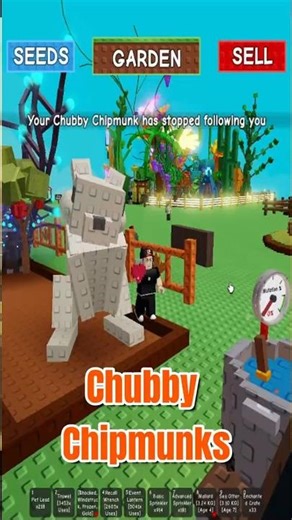 Grow a Garden NEW Chubby Chipmunk Event Quick Info #growagarden #roblox #gardengames