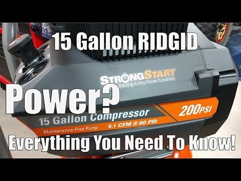 RIDGID 200-PSI 15-Gallon Portable Electric Air Compressor Review | Model # OF150200A