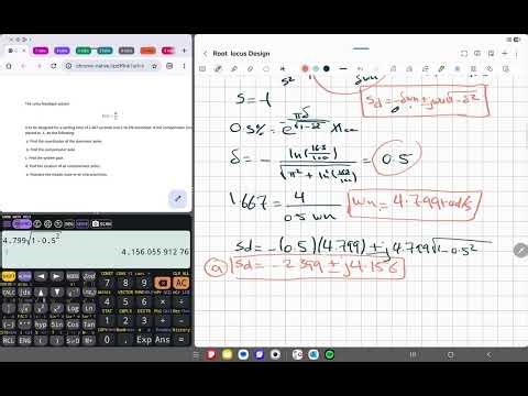 Example 2 Design using root locus