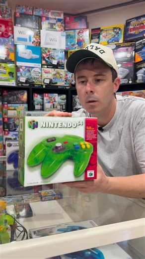 Johnny McClounan on Instagram: "Unboxing a beautiful brand new Jungle Green Nintendo 64 controller #gaming #gaming #nostalgia #nintendo64 #nostalgia"
