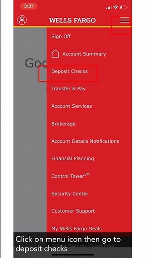 How to deposit a check with wells fargo mobile app