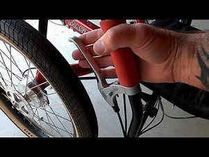 How to use locking brake levers on your recumbent trike.