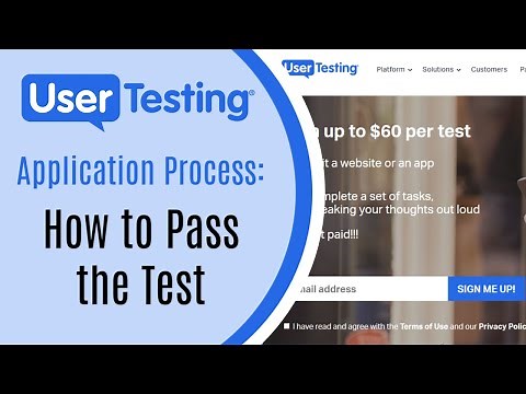 UserTesting Application: How to Pass the Test in 2019