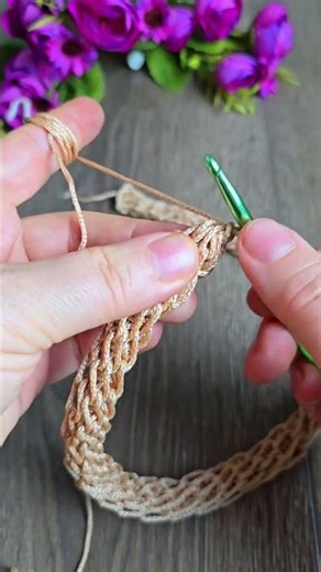 Super easy macrame yarn knitting pattern #knitting#reels #shorts
