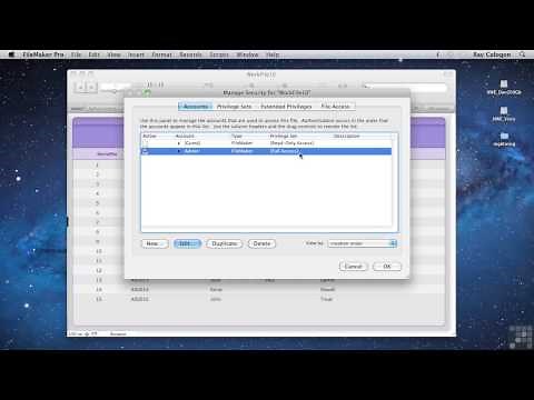 FileMaker Pro 12 Tutorial | Basics Of Data Security