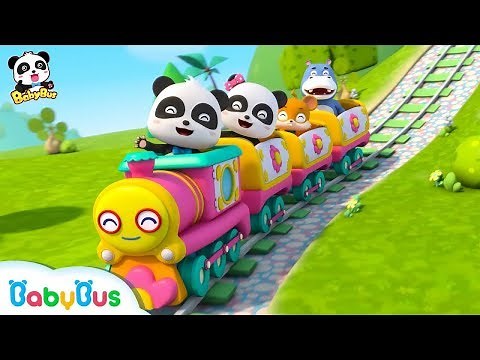 Baby Panda's Cool Train | Car & Vehicle Songs for Kids | Nursery Rhymes | BabyBus