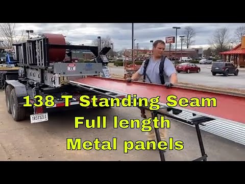 Standing Seam Metal Roof machine - Full Length Metal roof Panels through Onsite Roll Forming