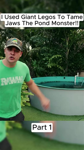 I Used Giant Legos To Tame Jaws The Pond Monster!! Part 1 #fishinglife #fishingtiktoks #fishing #maxfox