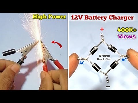 How to Make a 12 Volt Battery Charger at Home | 12V Battery Charger | Homemade 12V Battery Charger