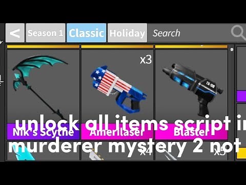 unlock all items script in murderer mystery 2