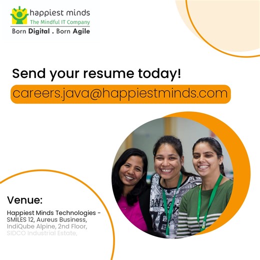 We are hiring Java Technical Lead! Join Happiest Minds Technologies to design and deliver mission‑critical enterprise applications with scalability, security, and performance at the core. 📍Walk‑in Drive: 10 Jan 2026 | 9AM–5PM | Chennai 🌐 Navigation: https://shorturl.at/uZKgI ✉️ Send your resume to: careers.java@happiestminds.com This senior role is ideal for professionals with 7 to 10 years of IT experience in Java, Microservices, Spring Boot/Spring Security, REST APIs, GraphQL, Kafka, and clo