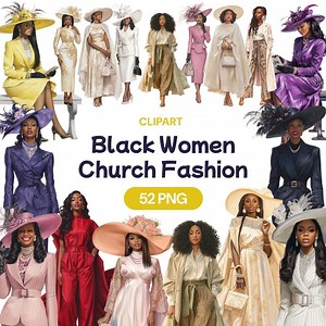 Black Women Sunday Church Attire Clipart PNG, African American Lovely Dress, Christian Prayer, Praying Female Outfit, Commercial Use License - Etsy