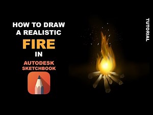 How to draw realistic FIRE | Fire Tutorial | Autodesk sketchbook | #autodesksketchbook #digitalart