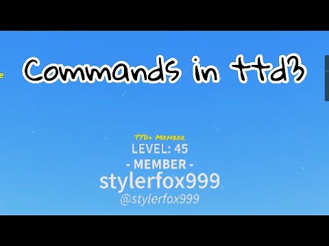 Commands in ttd3