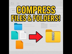 How to Compress Files and Folders into One | Easy File Compression Tutorial