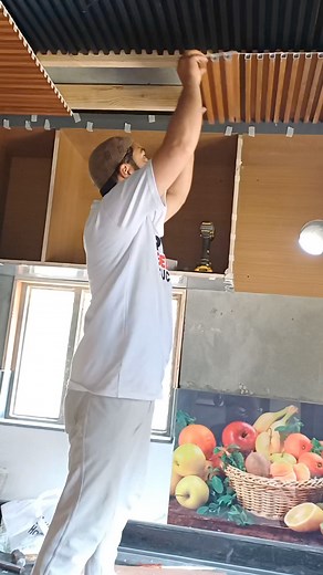 88K views · 615 reactions | Kitchen Ceiling mai zaroor pvc louvers lagaye 樂❤️ #pvc #professional #louvre #decor | Valley Home designs | Facebook
