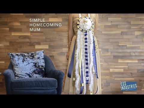 DIY Simple Homecoming Mum