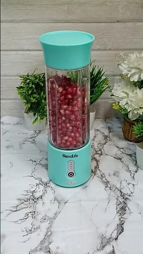 Fresh Pomegranate Juice in a Portable Blender | Easy & Healthy juice