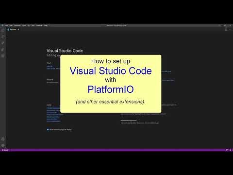 Preparing Visual Studio Code & PlatformIO for Arduino / ATtiny / ESP8266 / ESP32 / SonOff, etc.