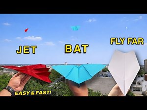How To Make Top 3 Paper Airplane Designs: Speed, Stealth, and Distance!