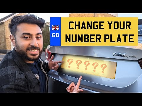 How to Change Your Number Plate (With Sticky Tape)