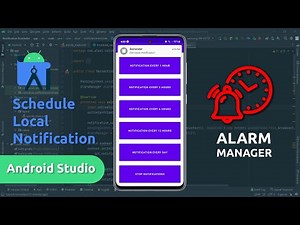 Schedule Local Notification in Android using AlarmManager - Android Studio | NEW METHOD