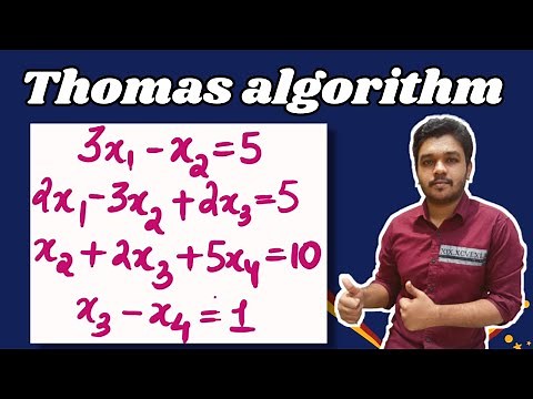 Thomas Algorithm | Solution for tri diagonal system of equations|Tri-Diagonal Matrix 4x4|Mathspedia|