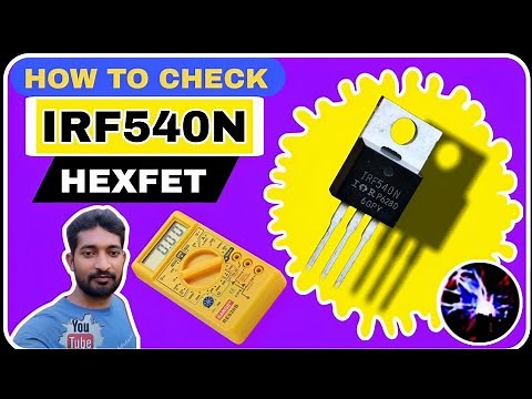 HOW TO CHECK MOSFET IRF540N BY MULTIMETER | DATA SHEETS | COMPONENTS TESTING 🆕✔️