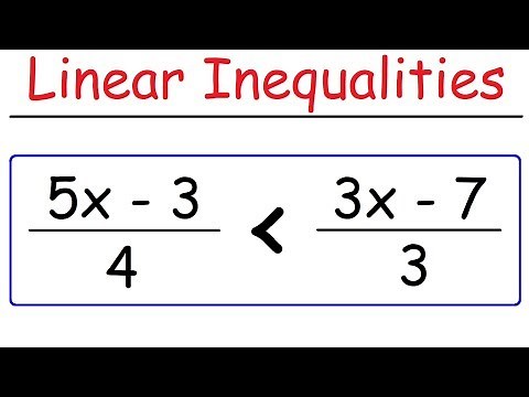 How To Solve Linear Inequalities