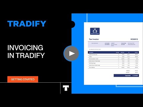 Invoicing in Tradify