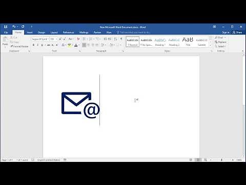 How to insert E-mail symbol in Word