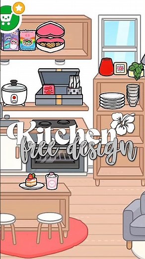 Toca Boca FREE KITCHEN design idea | Monica Winsleth Idea