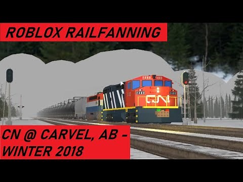 Trains of Roblox Episode 8: CN Railfanning at Carvel, AB - Early Days (Winter 2018-2019)