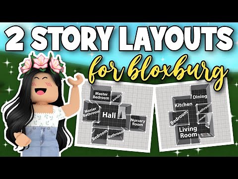 5 FREE 2-Story House Layouts For Bloxburg | Starter House, Mansion, Two Storey House Plans! | ROBLOX