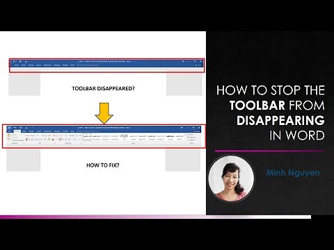 How to stop the toolbar menu from disappearing in Word, Excel or PowerPoint?