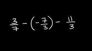 Adding and subtracting fractions with negatives