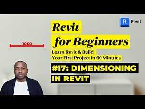 Revit Tutorial for Beginners: Part 17: Dimensioning in Revit