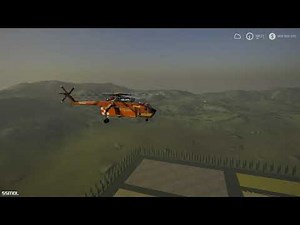 Farming Simulator 2019 mods UH60 Black Hawk Helicopter & S64 Skycrane / Stiller Fire Support