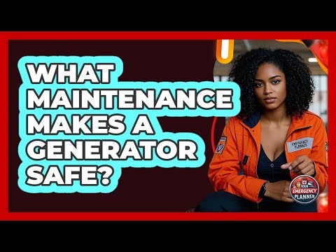 What Maintenance Makes A Generator Safe?