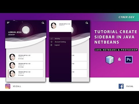 Java Swing UI Design Sidebar