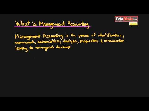 What is Management Accounting (Cost Accounting Tutorial #1)