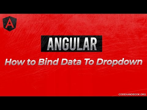 How To Bind Data To Dropdown In Angular